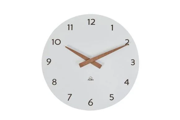 Nástěnné hodiny Hormilena, bílá, 30cm, ALBA Autentický