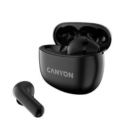 Sluchátka TWS-5, černá, TWS bezdrátové, Bluetooth 5.3, CANYON CNS-TWS5B Tovární Cena