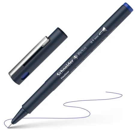Fineliner Schneider Pictus 0,1 - modrá náplň Must-Have