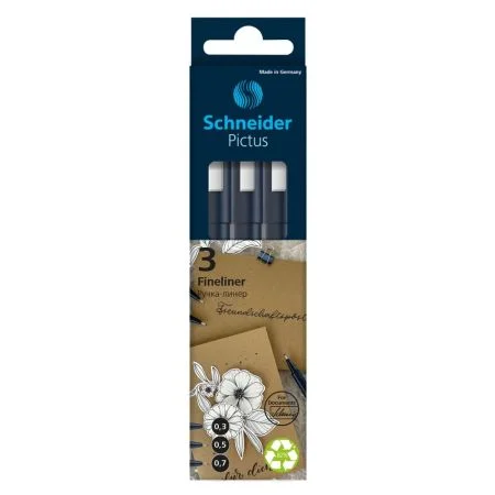 Must-Have Fineliner Schneider Pictus (sada 3 ks) - černá náplň
